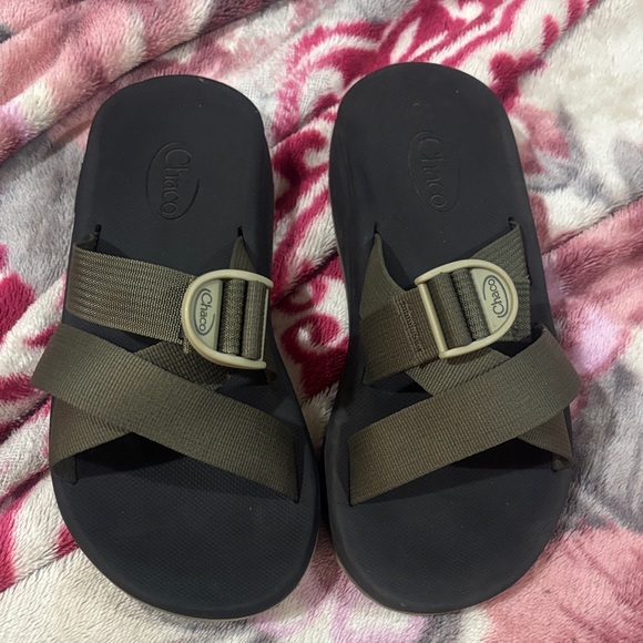 Chaco Other - Chaco Dark Brown and Black Slide Sandals